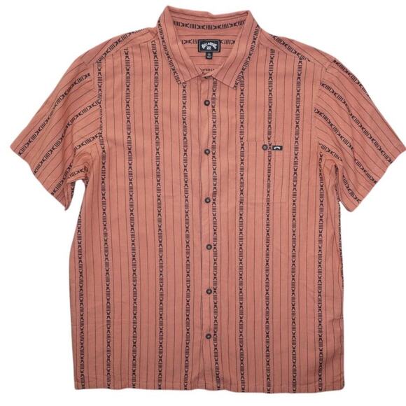 Billabong Men’s Short Sleeve Button-Up Shirt – Size L - Picture 1 of 5